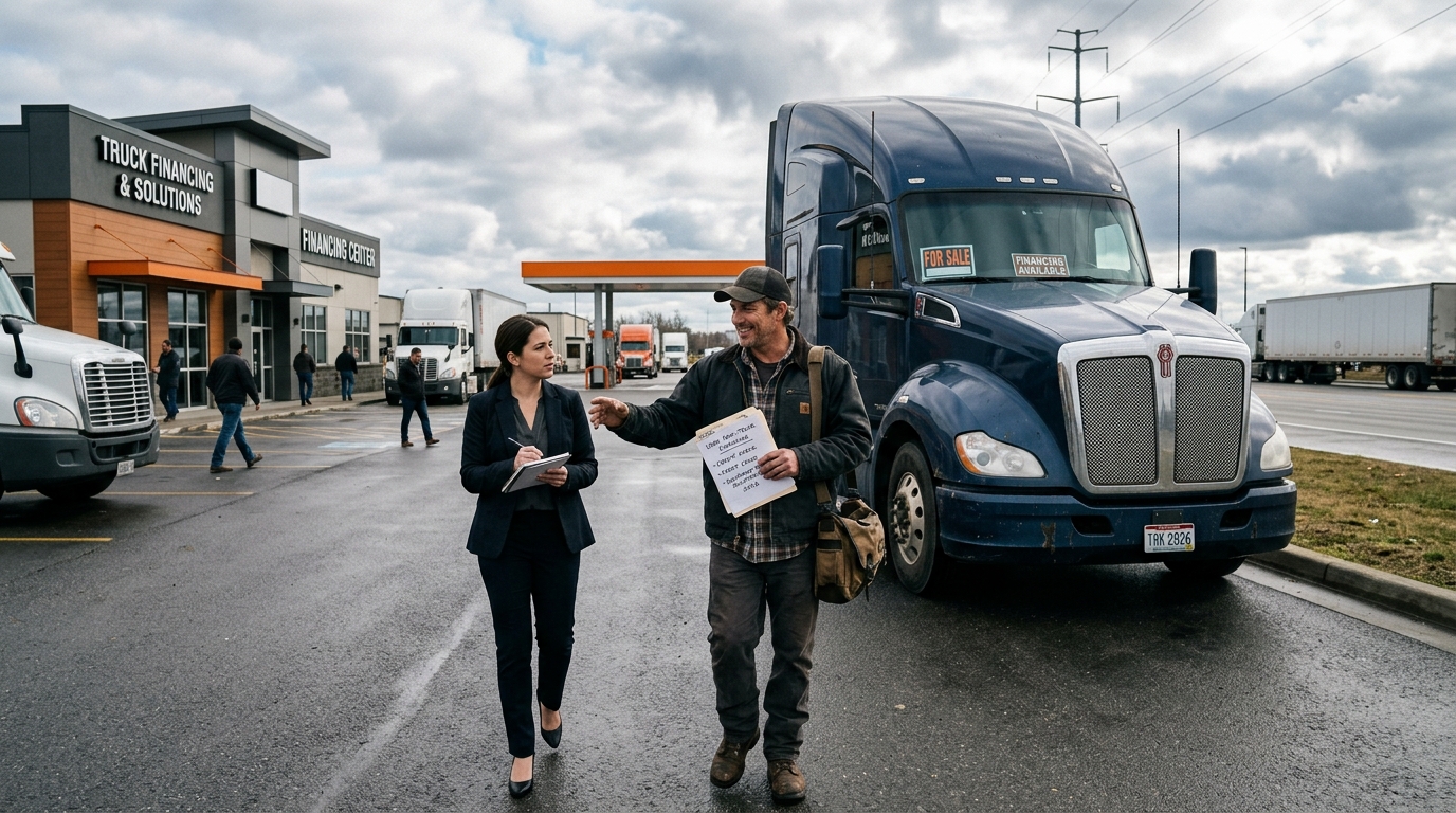 Illustration: Financing a Used Semi-Truck in 2026: What to Know